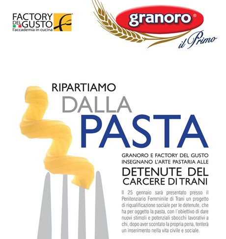 Granoro, lezioni di pasta per detenute