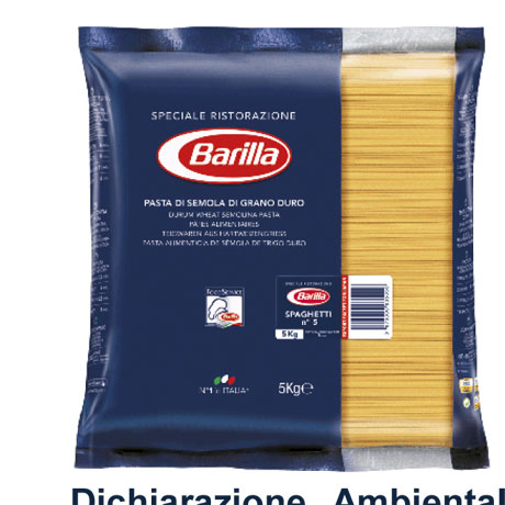 Barilla Foodservice certifica l’impatto ambientale del pacco da 5 kg