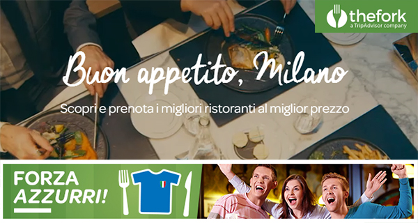 Europei 2016: l’app TheFork lancia “Forza Azzurri”